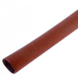 Tubo termoretráctil rojo de 2,4mm en bobina de 3m