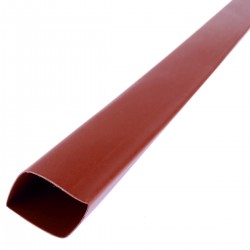 Tubo termoretráctil rojo de 19,1mm en bobina de 3m