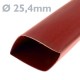 Tubo termoretráctil rojo de 25,4mm en bobina de 3m