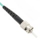 Cable de fibra óptica OM4 multimodo MMF simplex 50µm/125µm ST-ST de 25m