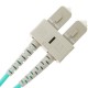 Cable de fibra óptica OM4 multimodo MMF duplex 50µm/125µm ST-SC de 10m