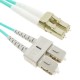 Cable de fibra óptica OM4 multimodo MMF duplex 50µm/125µm LC-SC de 1m