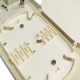 Caja de terminales de fibra óptica plástico beige de 8 SC