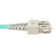 Cable OM3 de fibra óptica LC a SC multimodo duplex 50/125 de 50cm