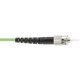 Cable de fibra óptica OM5 multimodo simplex 50µm/125µm ST/PC a ST/PC 100Gb de 50 cm