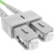 Cable de fibra óptica OM5 multimodo duplex 50µm/125µm SC/PC a SC/PC 100Gb de 25 m