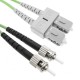Cable de fibra óptica OM5 multimodo duplex 50µm/125µm ST/PC a SC/PC 100Gb de 2 m