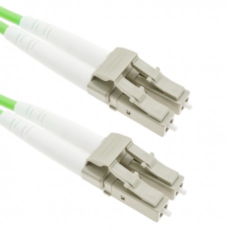 Cable de fibra óptica OM5 multimodo duplex 50µm/125µm LC/PC a LC/PC 100Gb de 3 m