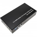 Multiplicador extensor HDMI de 2 puertos a través de cable ethernet Cat.5e hasta 50 m con IR