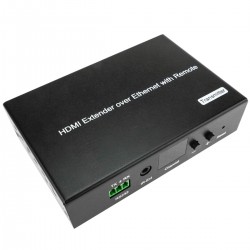 Extensor HDMI 1080p a través de cable ethernet Cat.5e Cat.6 120m - Transmisor Control remoto H.264