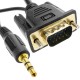 Cable conversor HDMI a VGA con audio y alimentación USB 3 m