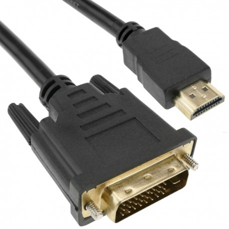 Cable HDMI de tipo HDMI-A macho a DVI-D macho de 1 m
