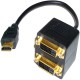 Cable duplicador pasivo de 1 HDMI a 2 DVI