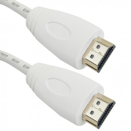 Cable HDMI 1.4 blanco 2m