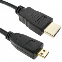 Cable HDMI tipo A 1.4 macho a HDMI tipo D macho de 2 m