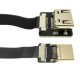 Cable vídeo HDMI plano FPV 50 cm A-macho a A-hembra