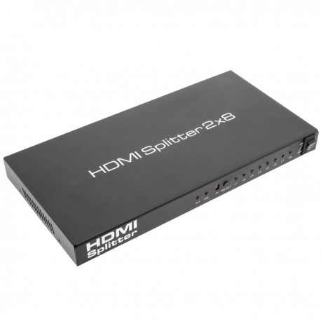Selector y multlipicador HDMI de 2 entradas a 8 salidas