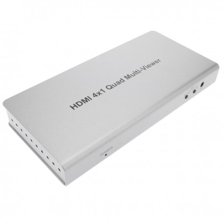 Selector matricial HDMI con audio de 4 entradas 1 salida y con control remoto