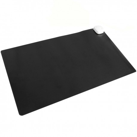 Alfombra y superficie térmico con calefacción para escritorio suelo y pies de 60 x 36 cm 85W negro