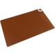 Alfombra y superficie térmico con calefacción para escritorio suelo y pies de 60 x 36 cm 65W marrón