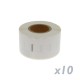 Rollo bobina de 130 etiquetas adhesivas compatibles con Dymo S0722370 y Dymo 99010 28x89mm 10-pack