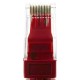 Cable de red ethernet LAN UTP RJ45 Cat.6a rojo 50 cm