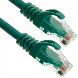 Cable de red ethernet LAN UTP RJ45 Cat.6a verde 1 m