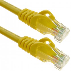 Cable de red ethernet LAN UTP RJ45 Cat.6a amarillo 5 m