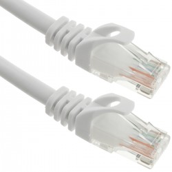 Cable de red ethernet LAN UTP RJ45 Cat.6a blanco 15 m