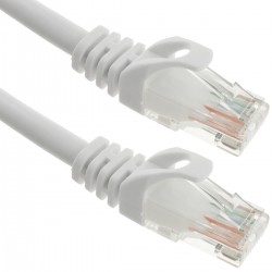 Cable de red ethernet LAN UTP RJ45 Cat.6a blanco 20 m