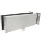 Pernio y bisagra fija superior de aluminio para puerta de cristal para cierrapuertas de suelo