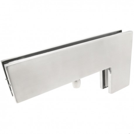 Pernio y bisagra L-fija superior de aluminio para puerta de cristal para cierrapuertas de suelo