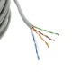 Bobina cable UTP categoría 5e 24AWG flexible gris 100m