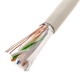 Bobina de cable de red LAN FTP categoría cat.6 24AWG CCA rígido gris 305m