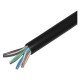 Bobina cable UTP categoría 5e 24AWG CCA rígido negro 100m