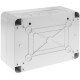 Caja de superficie de automatismos eléctricos para 12 módulos de 18 mm de plástico ABS