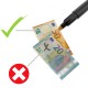 Rotulador detector de billetes falsos para EUR GBP USD etc paquete de 5