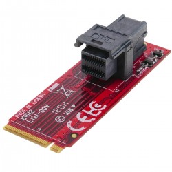 Tarjeta adaptadora M.2 con MiniSAS HD SFF-8643 compatible con U.2 PCIe-NVMe SSD