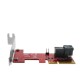 Tarjeta PCIe PCI Express con MiniSAS HD SFF-8643 compatible con U.2 PCIe-NVMe SSD