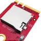 Módulo conversor de zócalo M.2 PCIe A-E Key a MicroSD