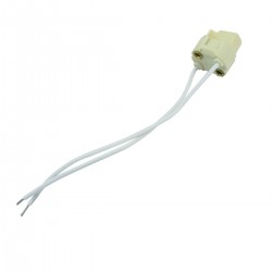 Casquillo bi-pin G9 con cable porta-lámparas