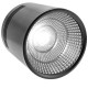 Foco LED de superficie Lámpara COB 7W 220VAC 3000K negra 75mm