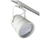 Foco LED de rail 12W blanco frío día 100x125mm blanco y plata