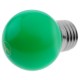 Bombilla LED G45 E27 230VAC 0,5W luz verde