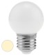 Bombilla LED G45 E27 230VAC 1,5W luz blanco cálido