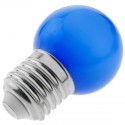 Bombilla LED G45 E27 230VAC 1,5W luz azul