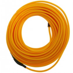 Cable electroluminiscente dorado de 2.3mm en bobina 5m con pilas