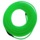 Cable electroluminiscente verde fuerte de 2.3mm en bobina 10m conectada a 220VAC