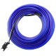 Cable electroluminiscente azul de 2.3mm en bobina 10m conectada a 220VAC