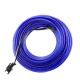 Cable electroluminiscente azul marino de 2.3mm en bobina 10m conectada a 220VAC